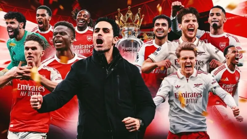 Arsenal chính thức nâng cao cúp vô địch Ngoại hạng Anh mùa giải 2025/2026.
