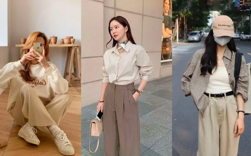 Sự kết hợp ngọt ngào giữa tông màu trung tính và sắc pastel thanh lịch cho quý cô công sở.