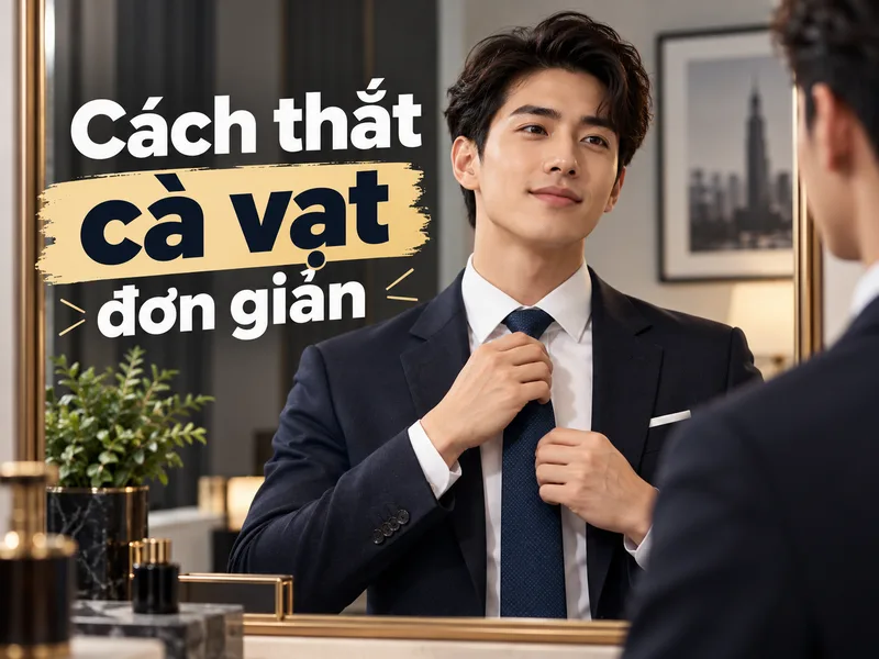 Cách thắt cà vạt đơn giản phù hợp cho người mới bắt đầu